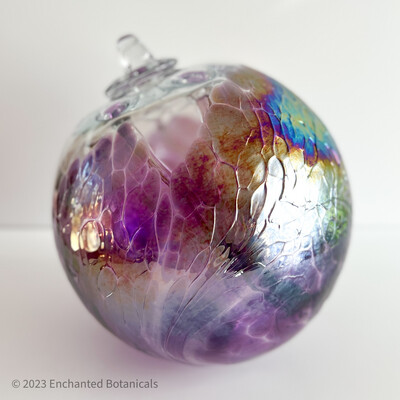 WITCH BALL 8” Violet Blue Iridescent