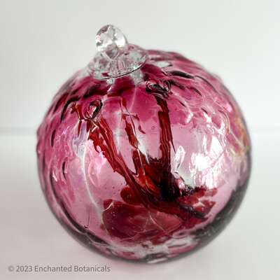WITCH BALL 6” Rose Embossed Leaf