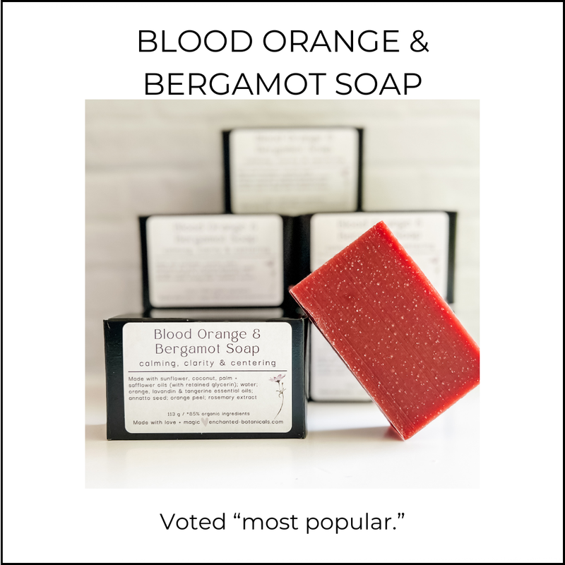 SOAP (organic), Blood Orange + Bergamot