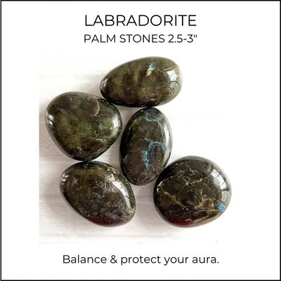 LABRADORITE Palm Stones (2.5 - 3&quot;)