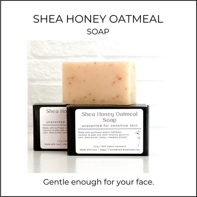 SOAP (organic), Shea Honey Oatmeal for Sensitive Skin