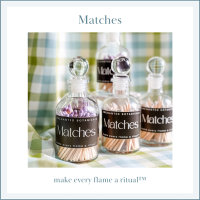 MATCHES, Ritual Matches with Glass Stopper