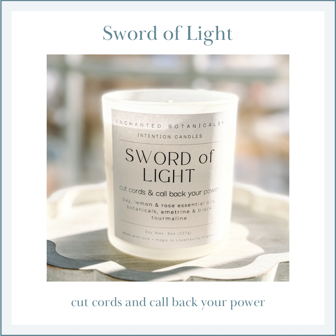 SWORD OF LIGHT Intentions Candle