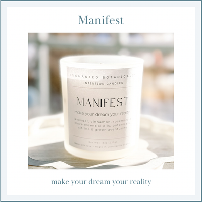 MANIFEST Intention Candle