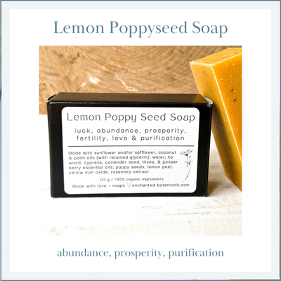 SOAP (organic), Lemon Poppyseed