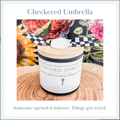 CHECKERED UMBRELLA (Surprise Drop) Scented Candle