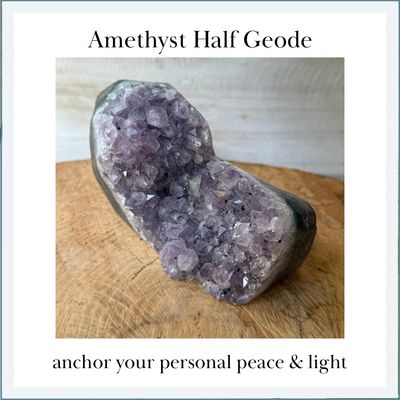 AMETHYST Geode Half