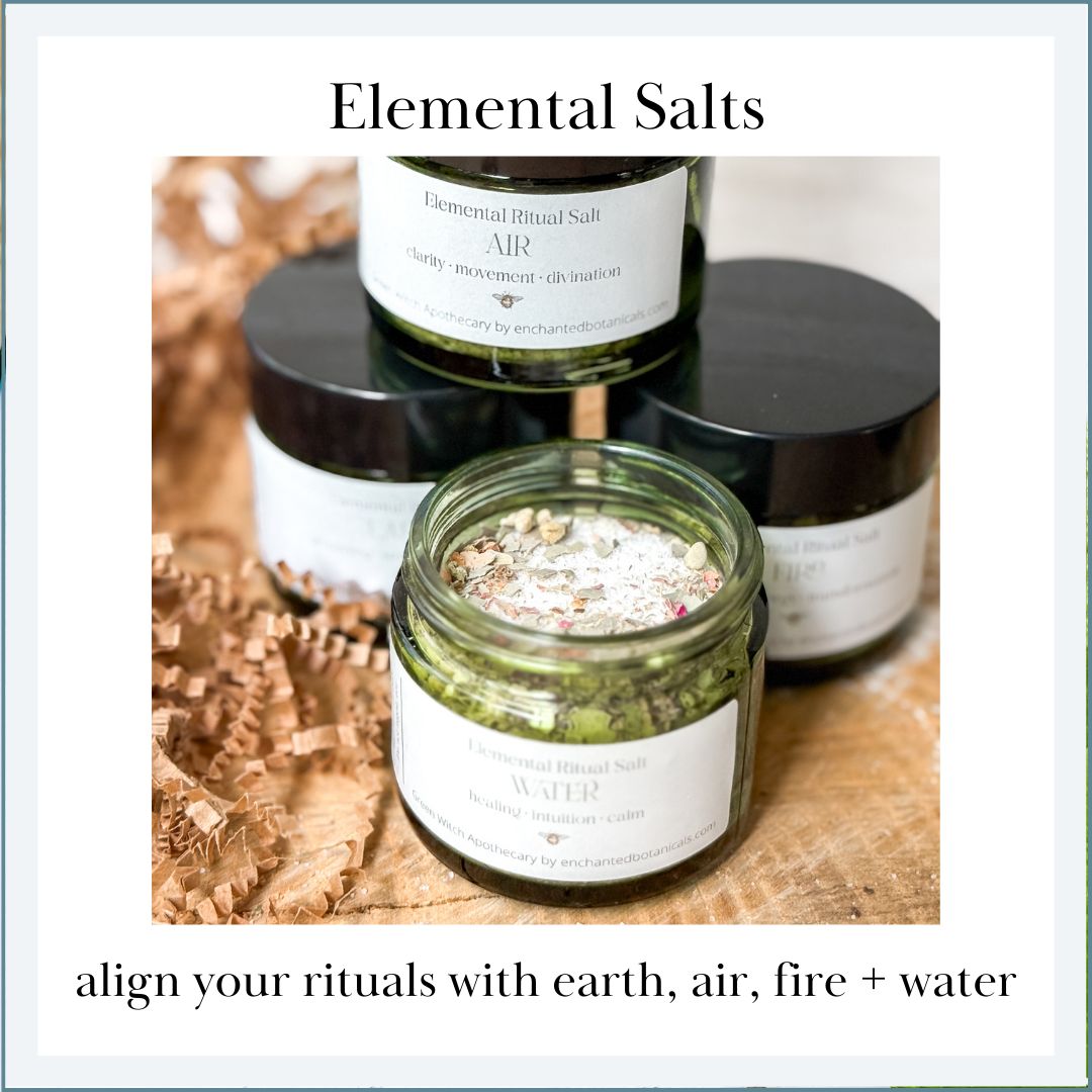 ELEMENTAL SALTS SET from the Green Witch Apothecary
