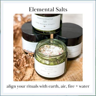ELEMENTAL SALTS SET from the Green Witch Apothecary