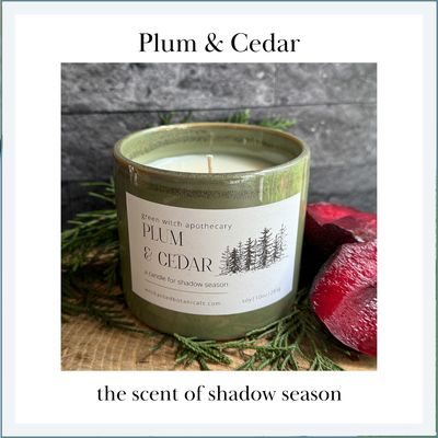 PLUM &amp; CEDAR from the Green Witch Apothecary