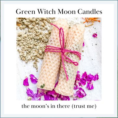 GREEN WITCH MOON CANDLES  **Monthly Subscription**  (NOTE: Flat $3 Shipping Included in Price)