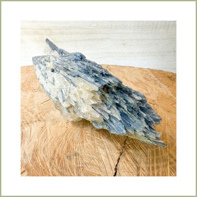BLUE KYANITE Blade in Quartz
