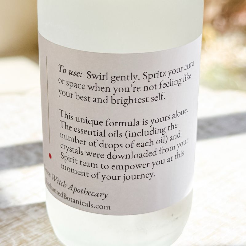 CUSTOM Energy Spray, Guidance from Spirit, Reading Included