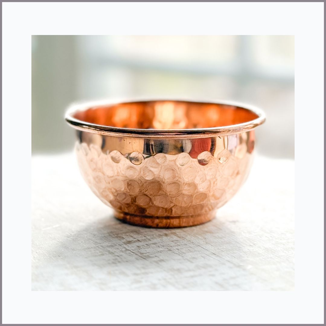 COPPER OFFERING BOWL 3" (smudge, incense)