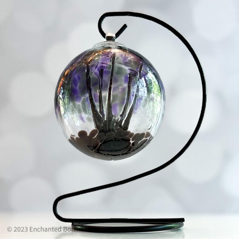 WITCH BALL 4” Purple, Green + Brown
