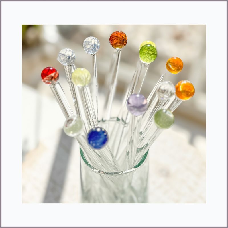 MOCKTAIL STIRRER — Handblown Glass
