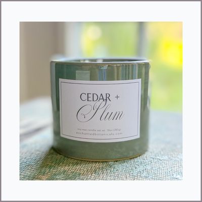 CEDAR + PLUM Scented Candle