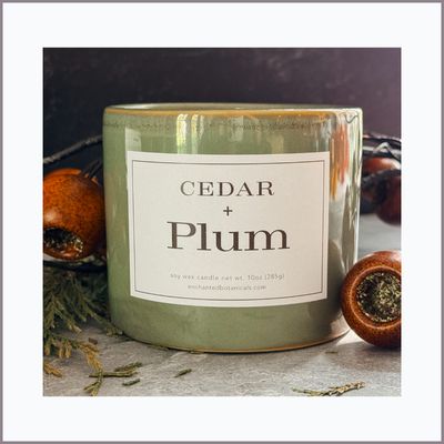 CEDAR + PLUM Scented Candle