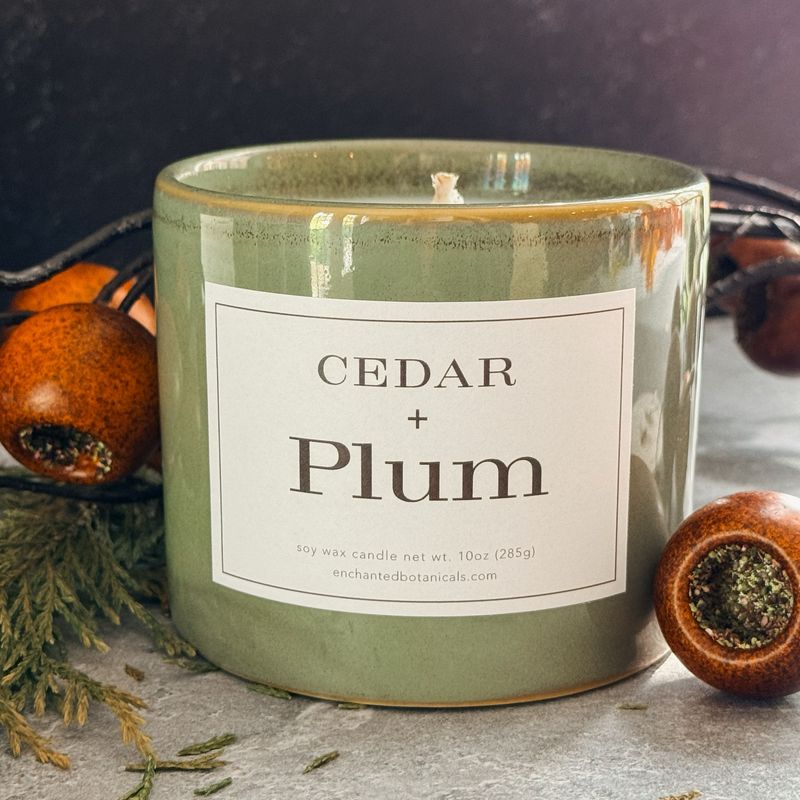 CEDAR + PLUM Scented Candle