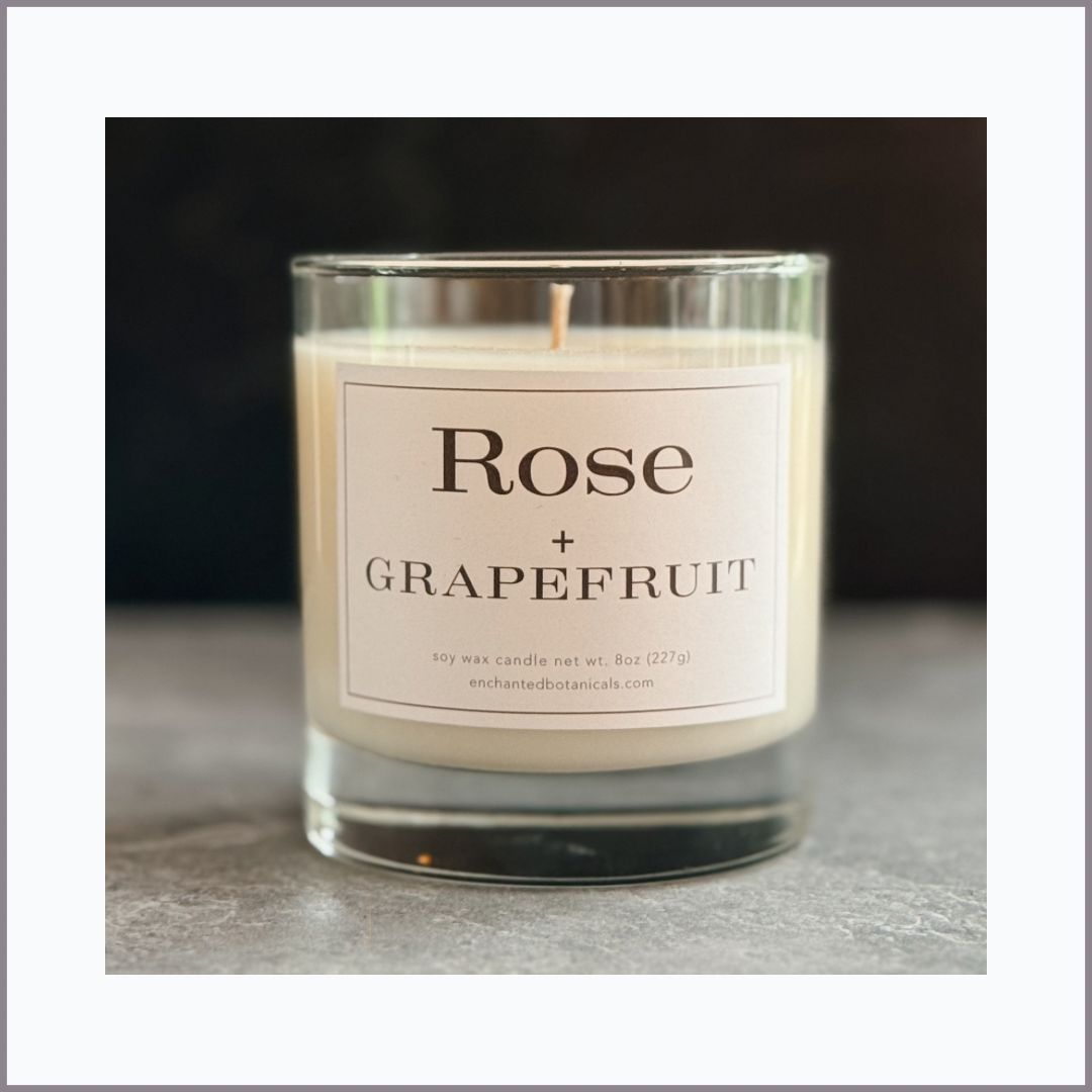 ROSE + GRAPEFRUIT Scented Candle