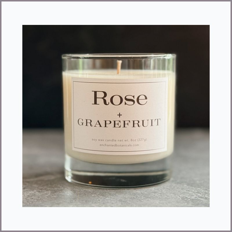 ROSE + GRAPEFRUIT Scented Candle