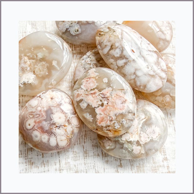 FLOWER AGATE (Medium  2-2.5")