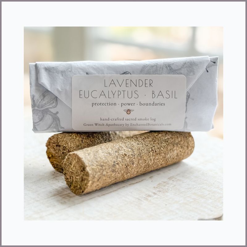 INCENSE · SACRED SMOKE LOGS — Choice of Scent (Multiple Burns)