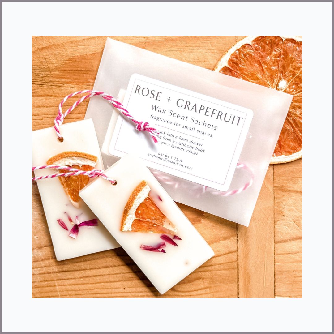 WAX SCENT SACHET — Rose + Grapefruit