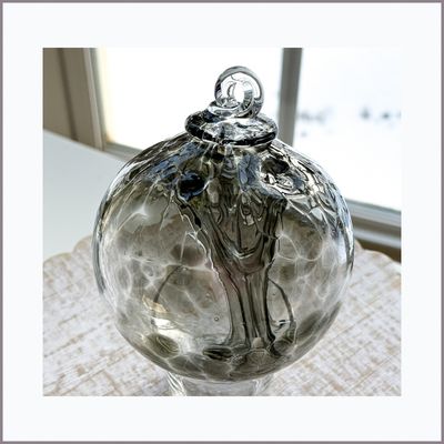 WITCH BALL 4” Smoky Green