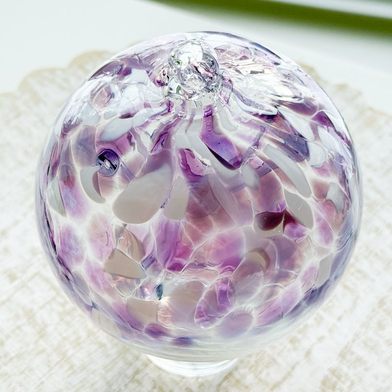 WITCH BALL 4” Lavender + Lt. Purple + White