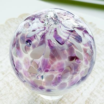 WITCH BALL 4” Lavender + Lt. Purple + White