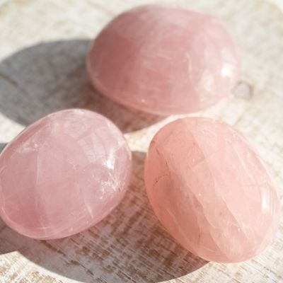 ROSE QUARTZ Palm Stones (Large)
