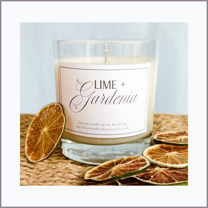 LIME + GARDENIA Scented Candle
