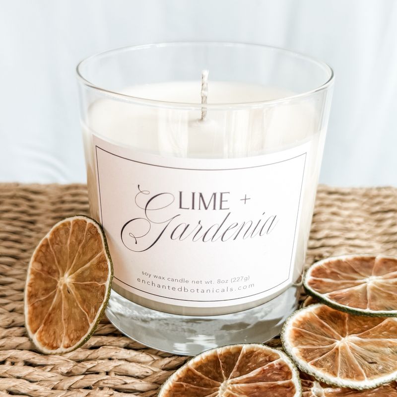 LIME + GARDENIA Scented Candle