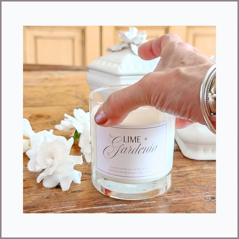 LIME + GARDENIA Scented Candle