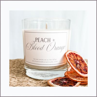 PEACH + BLOOD ORANGE Scented Candle