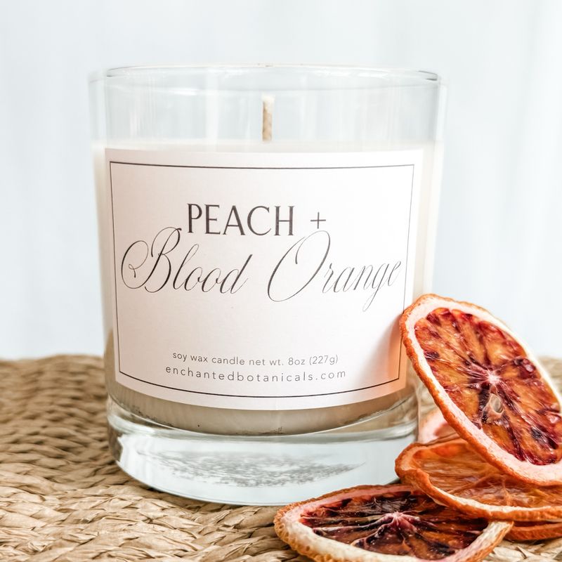 PEACH + BLOOD ORANGE Scented Candle