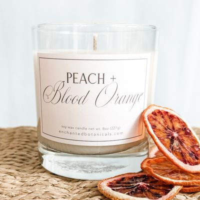 PEACH + BLOOD ORANGE Scented Candle