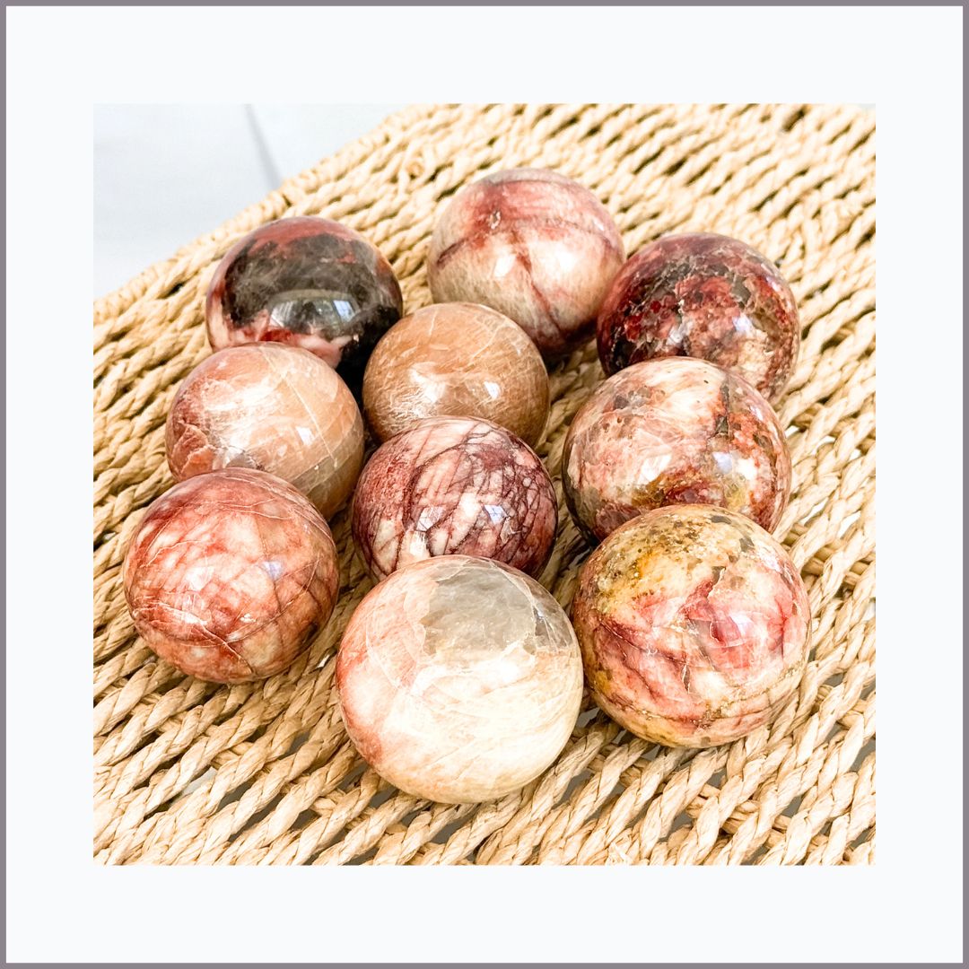 PETRIFIED WOOD SPHERES