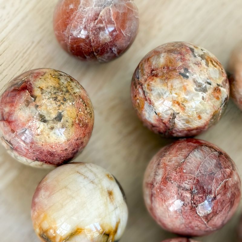 PETRIFIED WOOD SPHERES