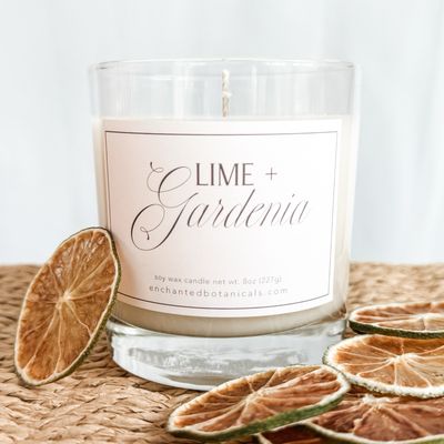 LIME + GARDENIA Scented Candle