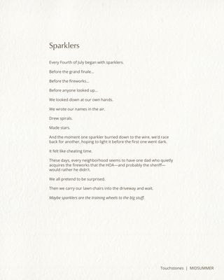 TOUCHSTONES · Midsummer Issue 01 · Digital Edition
