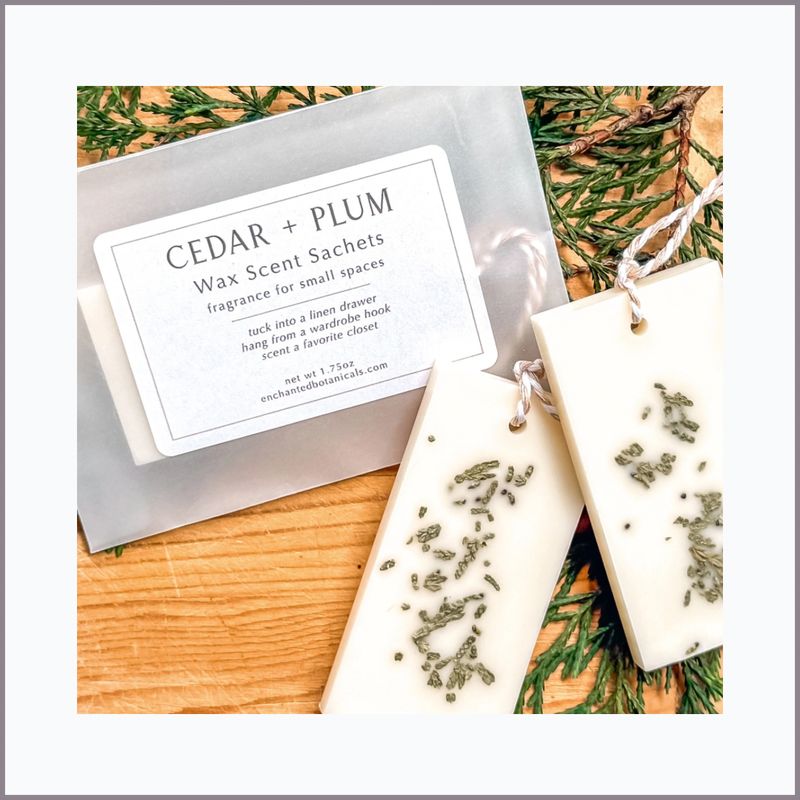 WAX SCENT SACHET — Cedar + Plum