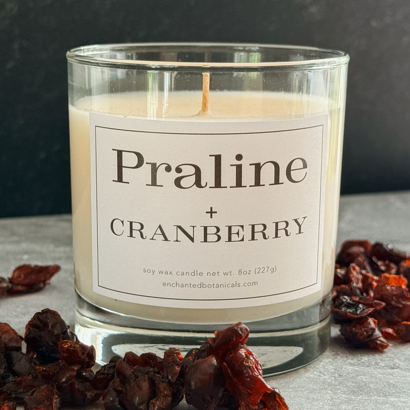 PRALINE + CRANBERRY Scented Candle