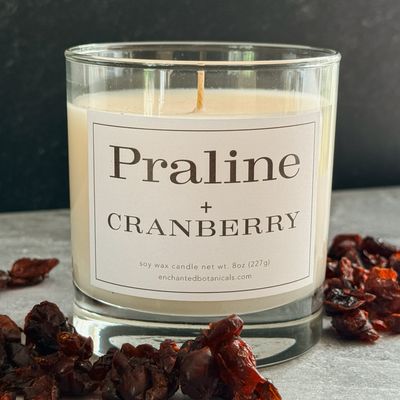 PRALINE + CRANBERRY Scented Candle