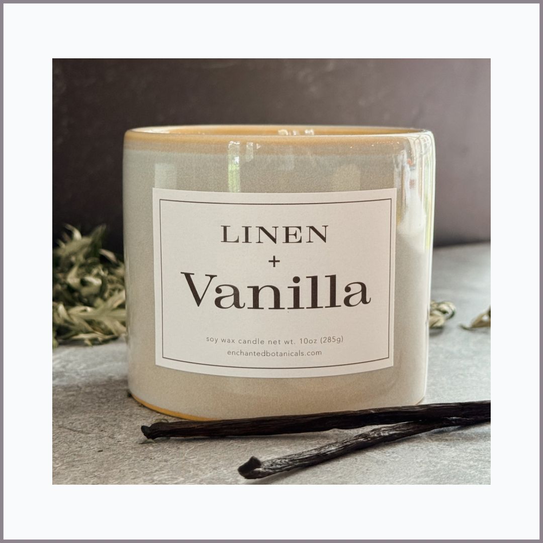 LINEN + VANILLA Scented Candle