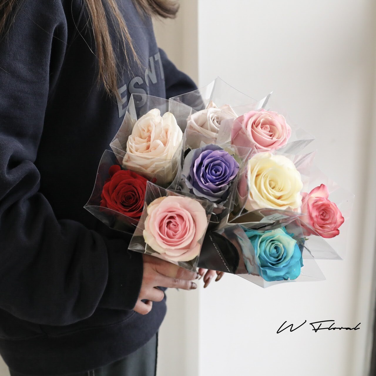 Ice Cream Single Rose Bouquet