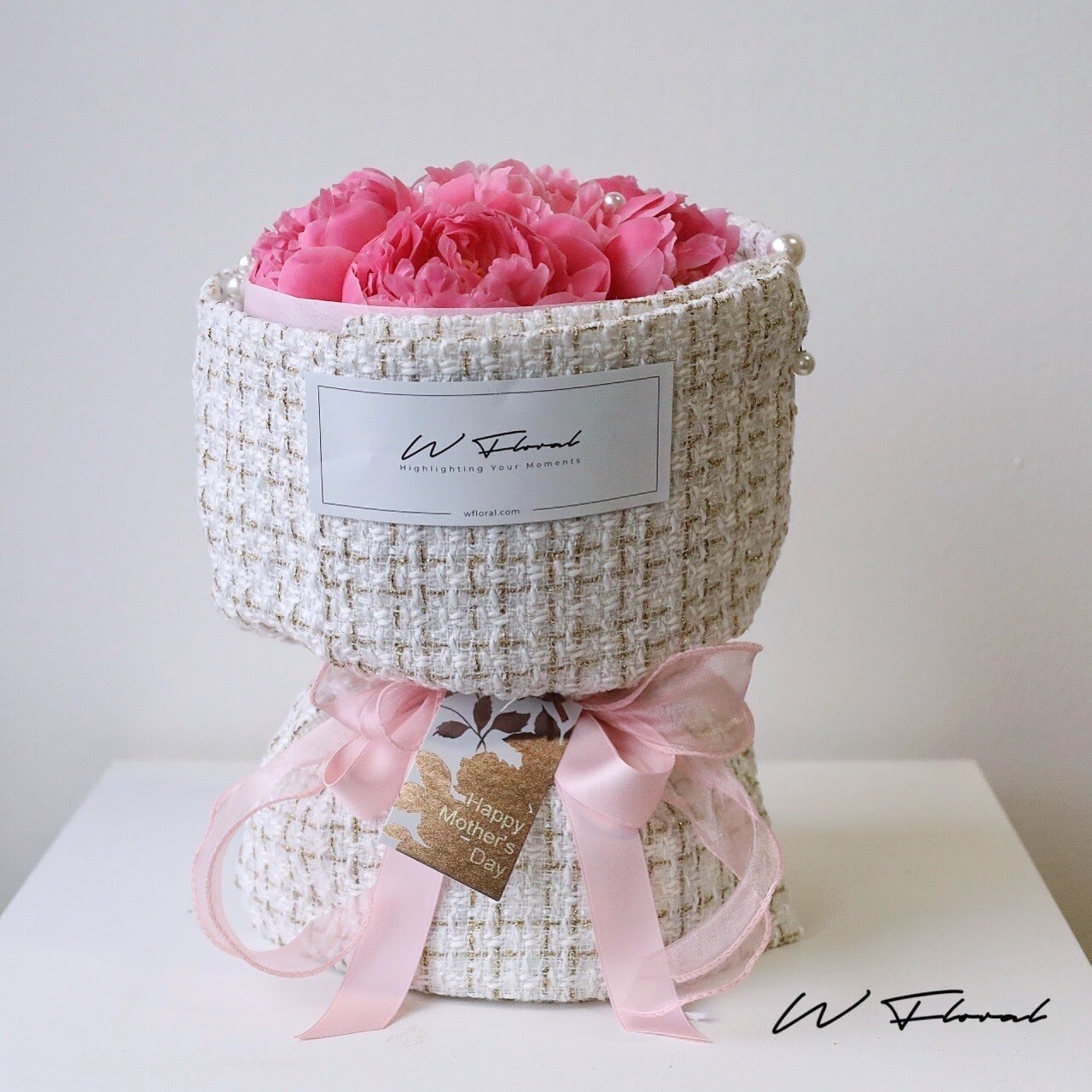 Coral Sunset Peony Peonies Spoil Chanel Bouquet