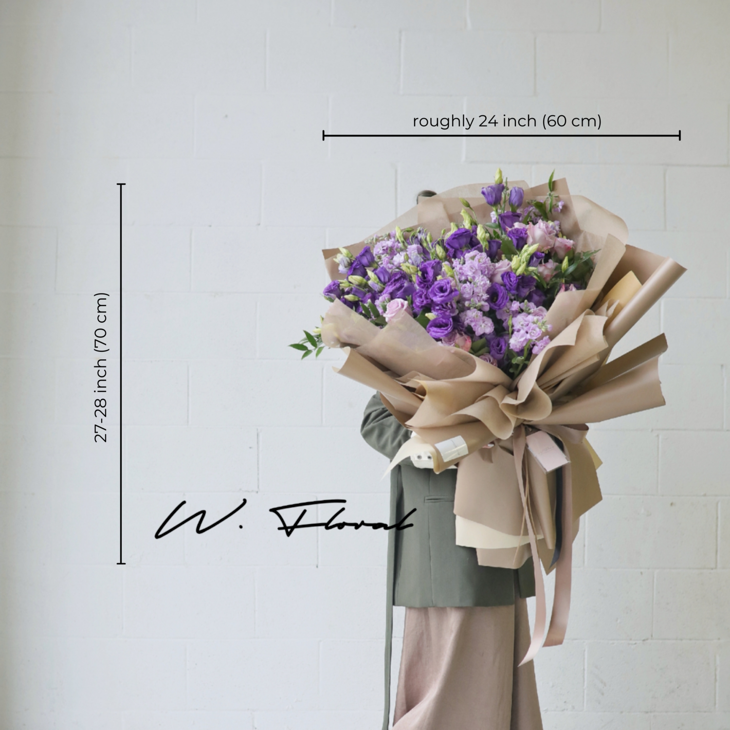 W Lavish Maleficent Mixed Bouquet, Size: XL