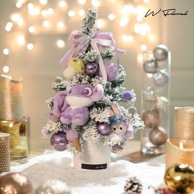 18 Inch Avery Felt Tabletop Christmas Tree - StellaLou Lavender